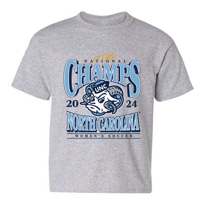 UNC - NCAA Women's Soccer : Tessa Dellarose - Vintage Gray Championship Youth T-Shirt-0