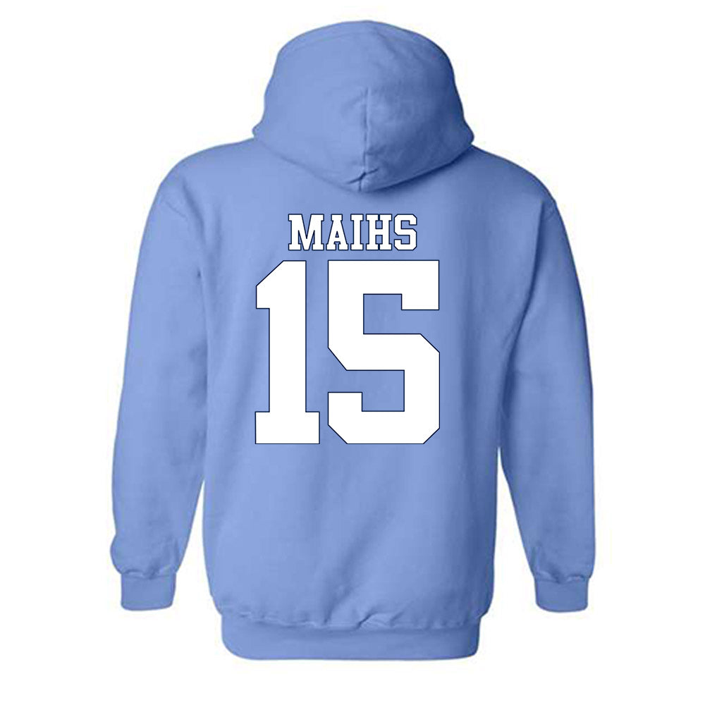 UNC - NCAA Women's Soccer : Emilie Maihs - Vintage Carolina Blue Championship Hooded Sweatshirt-1