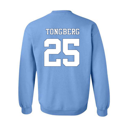 UNC - NCAA Women's Soccer : Logan Tongberg - Vintage Carolina Blue Championship Crewneck Sweatshirt-1