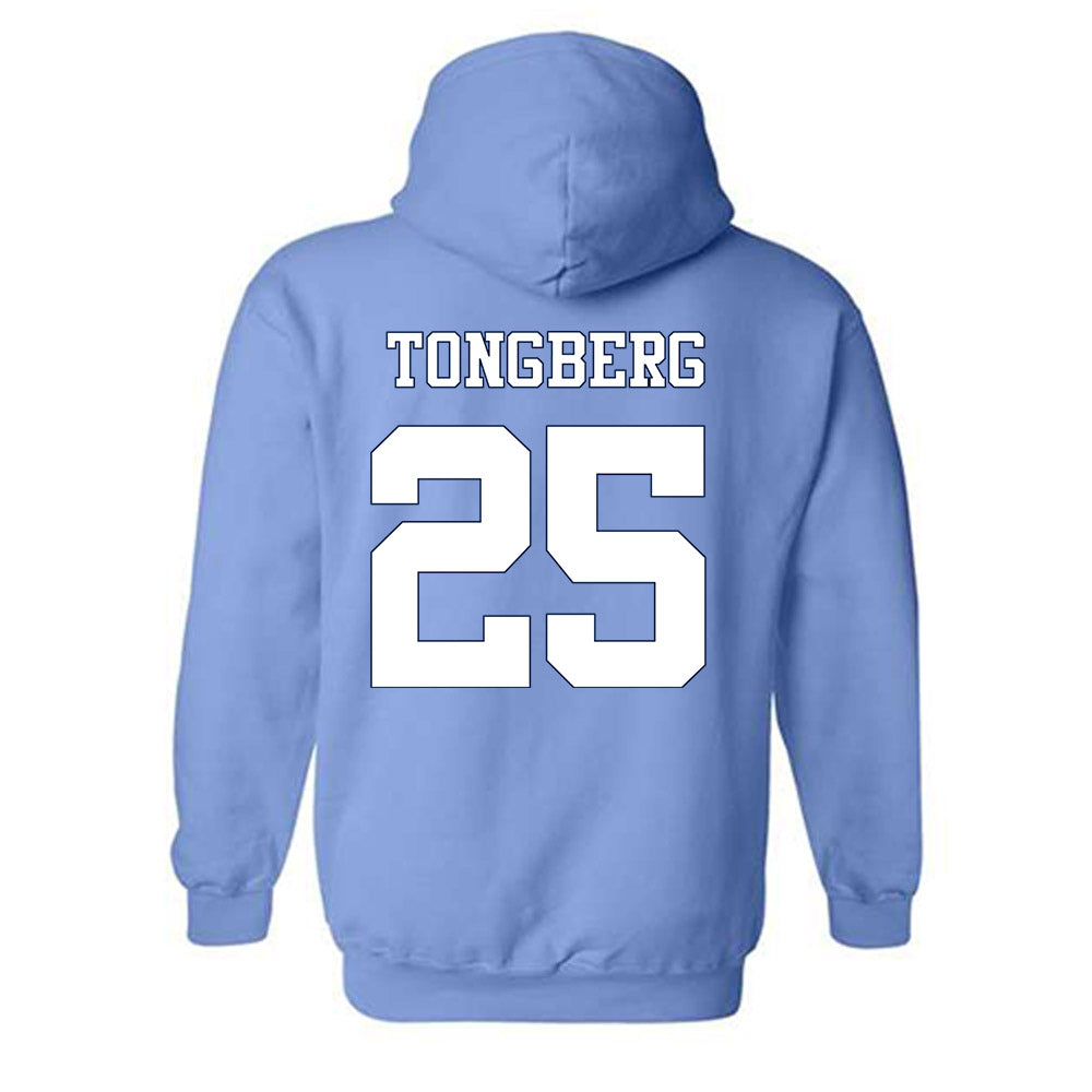 UNC - NCAA Women's Soccer : Logan Tongberg - Vintage Carolina Blue Championship Hooded Sweatshirt-1