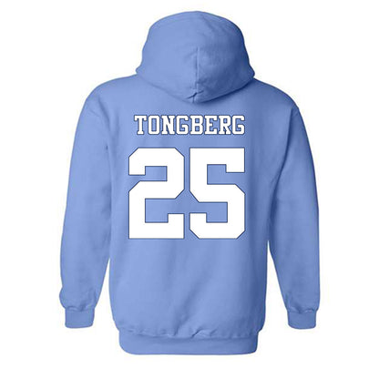 UNC - NCAA Women's Soccer : Logan Tongberg - Vintage Carolina Blue Championship Hooded Sweatshirt-1