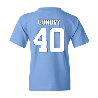 UNC - NCAA Women's Soccer : abby gundry - Vintage Carolina Blue Championship Youth T-Shirt-1
