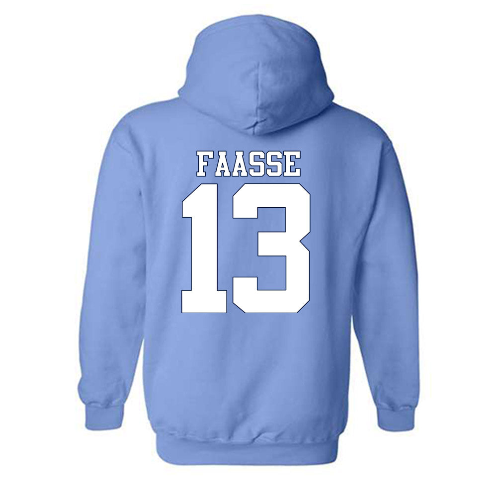 UNC - NCAA Women's Soccer : Kate Faasse - Vintage Carolina Blue Championship Hooded Sweatshirt-1