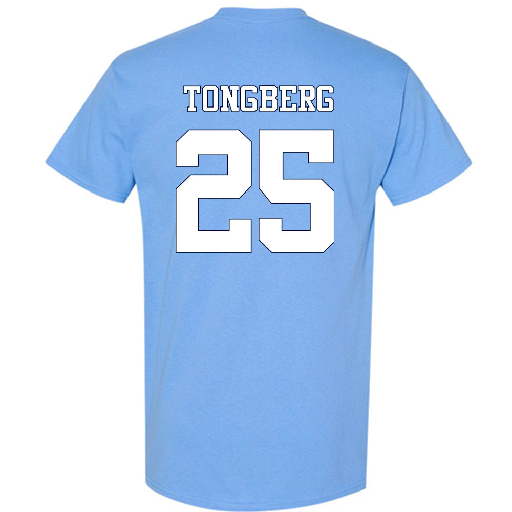 UNC - NCAA Women's Soccer : Logan Tongberg - Vintage Carolina Blue Championship T-Shirt-1