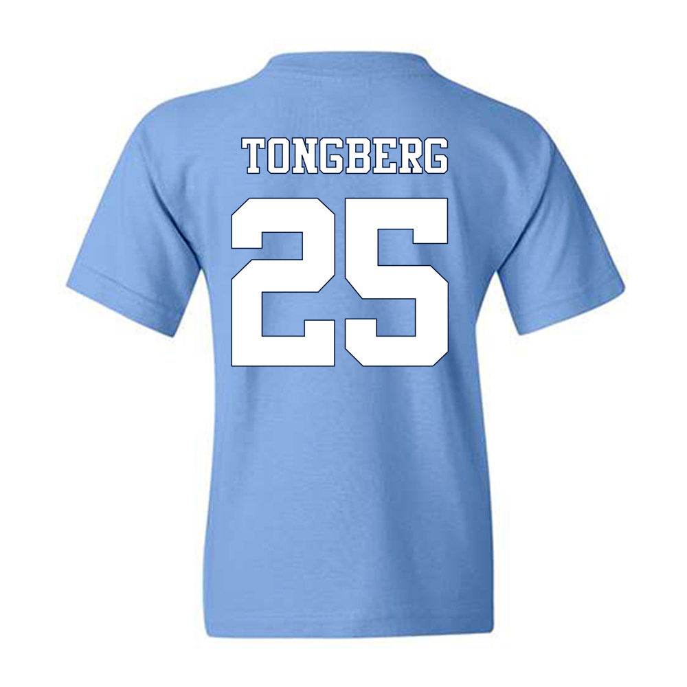 UNC - NCAA Women's Soccer : Logan Tongberg - Vintage Carolina Blue Championship Youth T-Shirt-1
