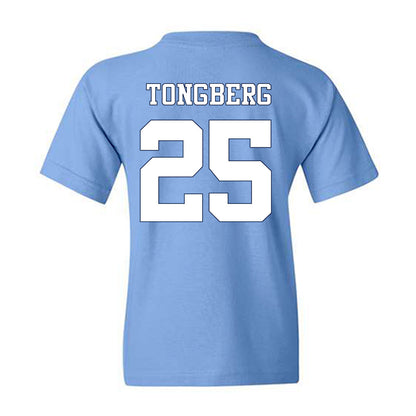 UNC - NCAA Women's Soccer : Logan Tongberg - Vintage Carolina Blue Championship Youth T-Shirt-1