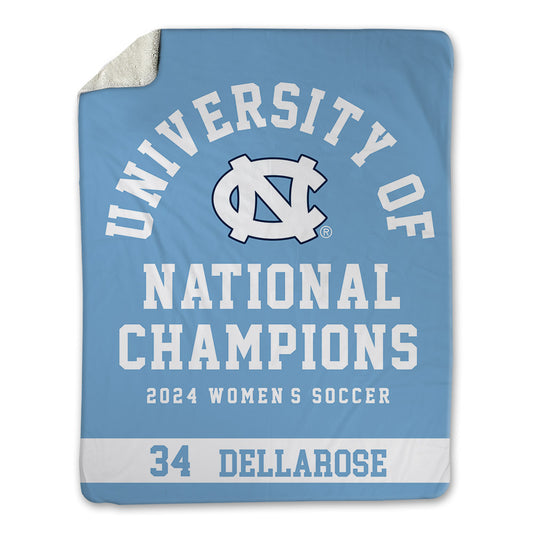 UNC - NCAA Women's Soccer : Tessa Dellarose - National Champs v4 Blanket-0