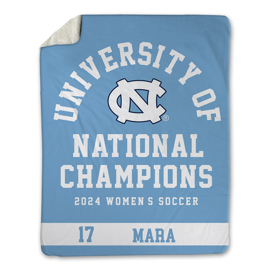 UNC - NCAA Women's Soccer : Caitlin Mara - National Champs v4 Blanket-0