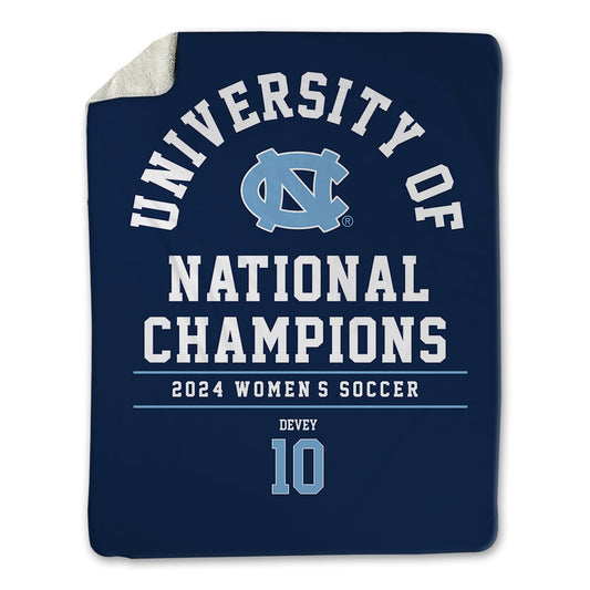 UNC - NCAA Women's Soccer : Bella Devey - National Champs Blanket-0
