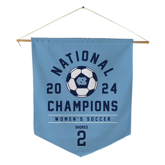 UNC - NCAA Women's Soccer : Evelyn Shores - National Champs Pennant - 18" x 21"-0