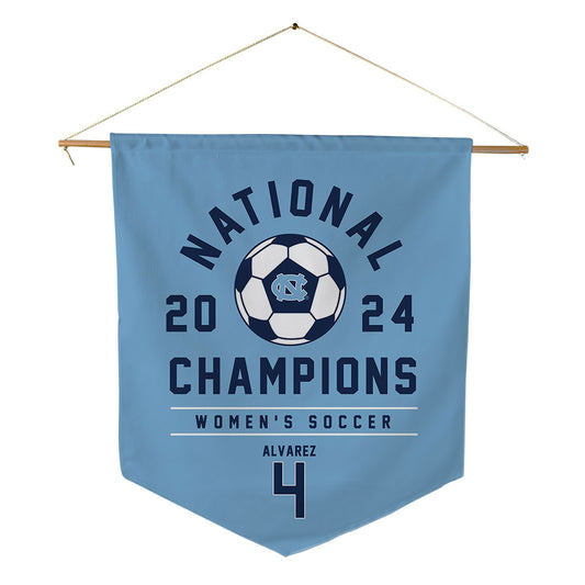 UNC - NCAA Women's Soccer : Aven Alvarez - National Champs Pennant - 18" x 21"-0