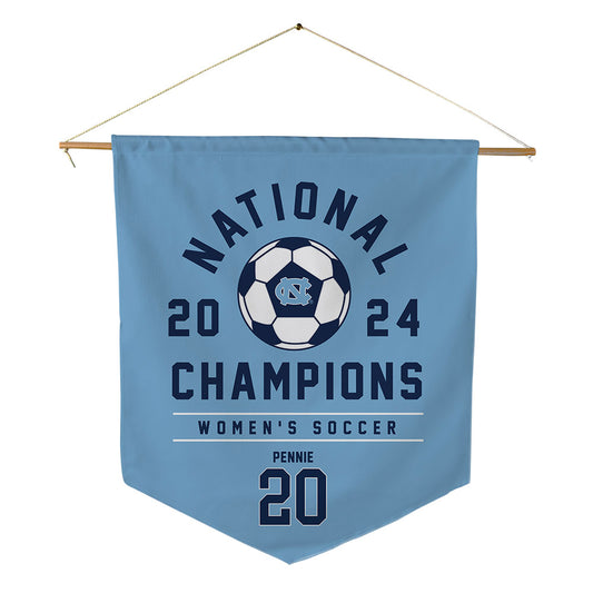 UNC - NCAA Women's Soccer : Ashley Pennie - National Champs Pennant - 18" x 21"-0