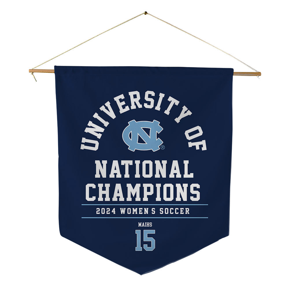 UNC - NCAA Women's Soccer : Emilie Maihs - National Champs Pennant - 18" x 21"-0