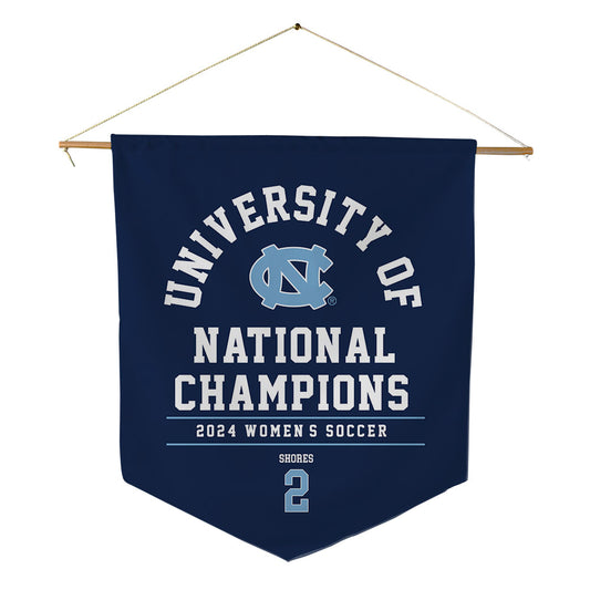 UNC - NCAA Women's Soccer : Evelyn Shores - National Champs Pennant - 18" x 21"-0