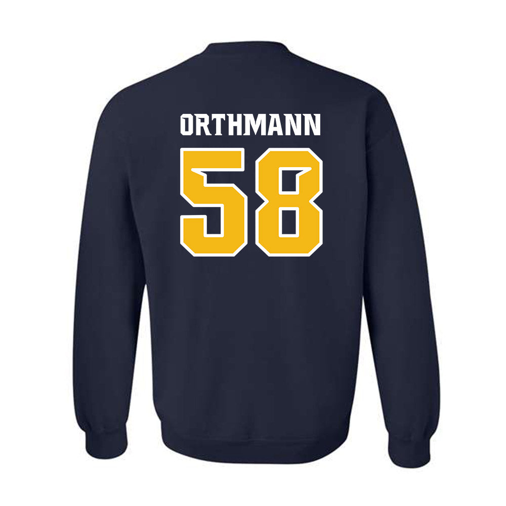 Northern Arizona - NCAA Football : Matthew Orthmann - Kiss My Axe V1 Classic Shersey Crewneck Sweatshirt-1
