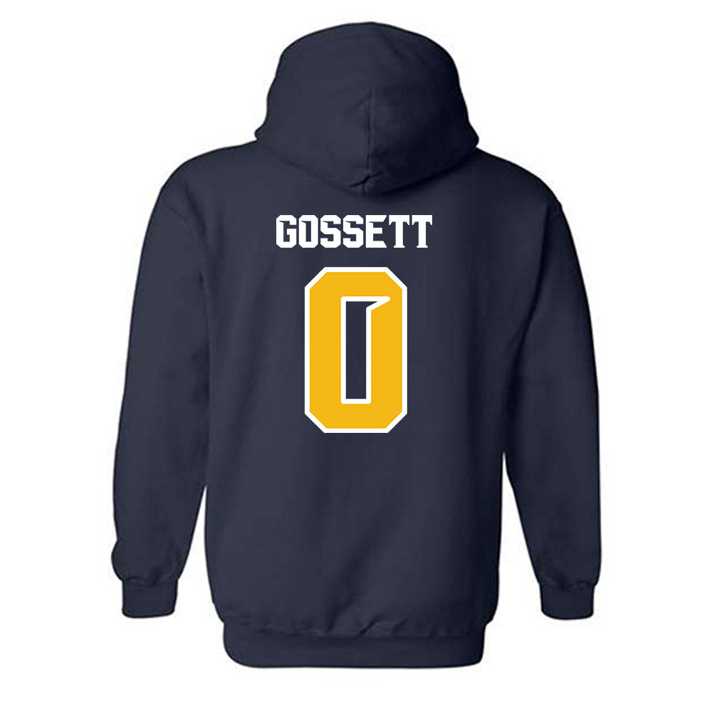 Northern Arizona - NCAA Football : QuRan Gossett - Kiss My Axe V1 Classic Shersey Hooded Sweatshirt-1