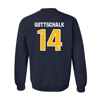 Northern Arizona - NCAA Women's Volleyball : Avery Gottschalk - Kiss My Axe V1 Classic Shersey Crewneck Sweatshirt-1