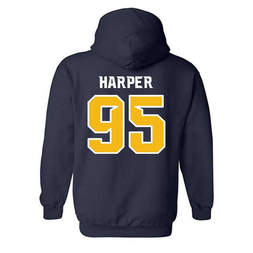 Northern Arizona - NCAA Football : Nick Harper - Kiss My Axe V1 Classic Shersey Hooded Sweatshirt-1
