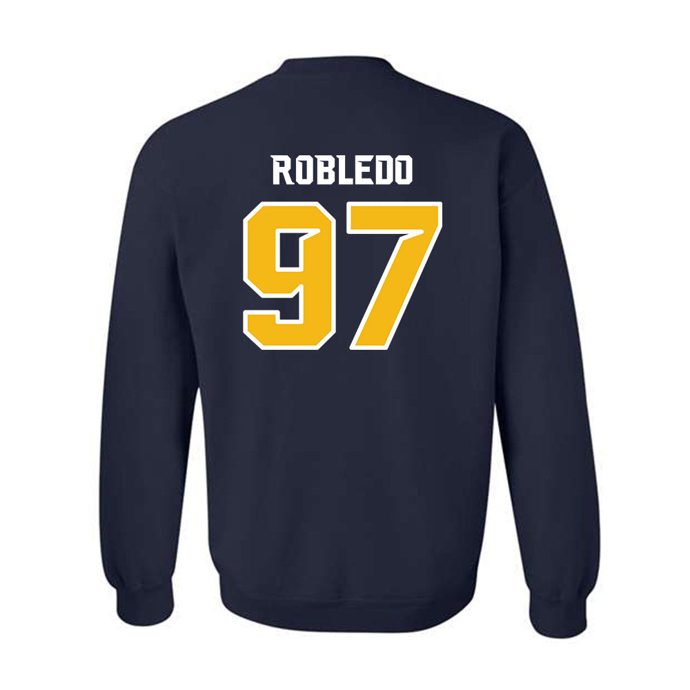 Northern Arizona - NCAA Football : Daniel Robledo - Kiss My Axe V1 Classic Shersey Crewneck Sweatshirt-1