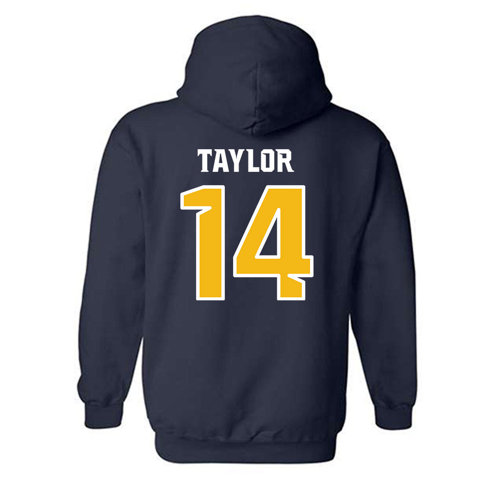 Northern Arizona - NCAA Football : Elijah Taylor - Kiss My Axe V1 Classic Shersey Hooded Sweatshirt-1