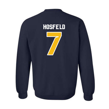 Northern Arizona - NCAA Women's Volleyball : Ella Hosfeld - Kiss My Axe V1 Classic Shersey Crewneck Sweatshirt-1