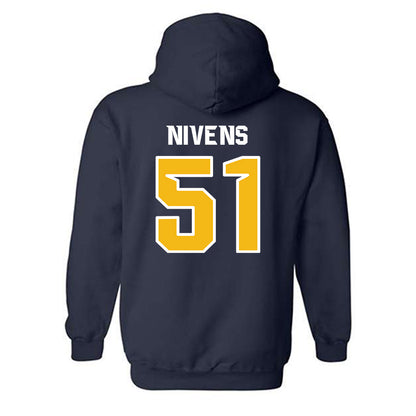 Northern Arizona - NCAA Football : Bobby Nivens - Kiss My Axe V1 Classic Shersey Hooded Sweatshirt-1