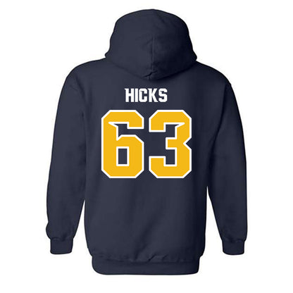 Northern Arizona - NCAA Football : Kaden Hicks - Kiss My Axe V1 Classic Shersey Hooded Sweatshirt-1