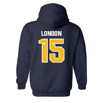 Northern Arizona - NCAA Football : PJ London - Kiss My Axe V1 Classic Shersey Hooded Sweatshirt-1