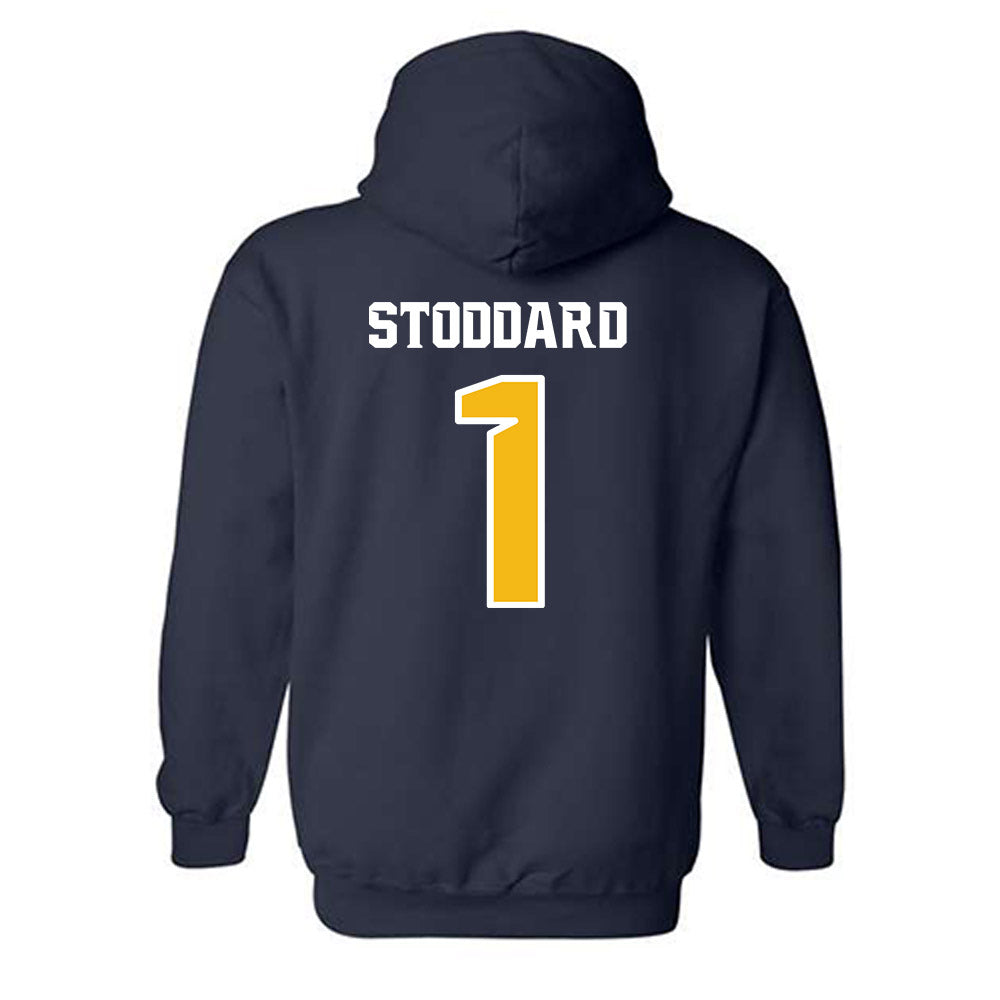 Northern Arizona - NCAA Women's Volleyball : Hanah Stoddard - Kiss My Axe V1 Classic Shersey Hooded Sweatshirt-1