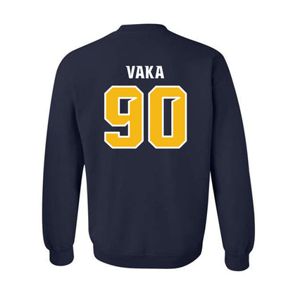 Northern Arizona - NCAA Football : Victory Vaka - Kiss My Axe V1 Classic Shersey Crewneck Sweatshirt-1