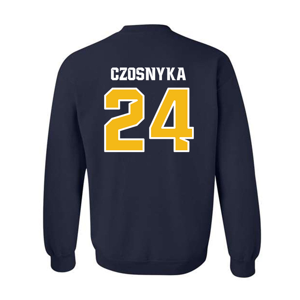 Northern Arizona - NCAA Football : Brevin Czosnyka - Kiss My Axe V1 Classic Shersey Crewneck Sweatshirt-1
