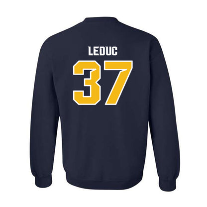 Northern Arizona - NCAA Football : Cooper LeDuc - Kiss My Axe V1 Classic Shersey Crewneck Sweatshirt-1