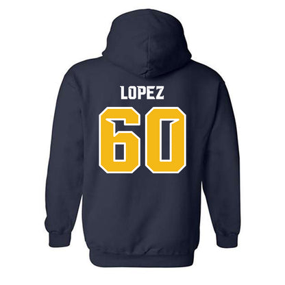 Northern Arizona - NCAA Football : John-Alexander Lopez - Kiss My Axe V1 Classic Shersey Hooded Sweatshirt-1