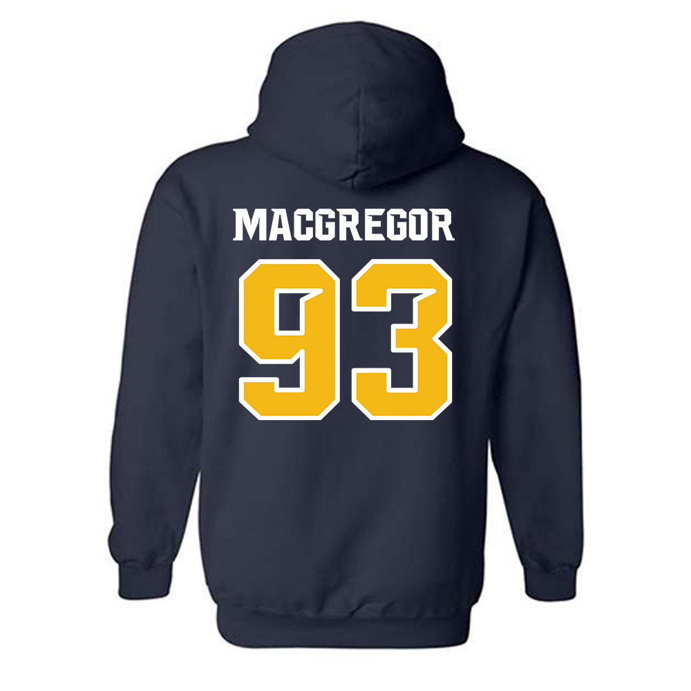 Northern Arizona - NCAA Football : Logan MacGregor - Kiss My Axe V1 Classic Shersey Hooded Sweatshirt-1