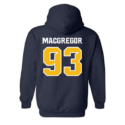 Northern Arizona - NCAA Football : Logan MacGregor - Kiss My Axe V1 Classic Shersey Hooded Sweatshirt-1