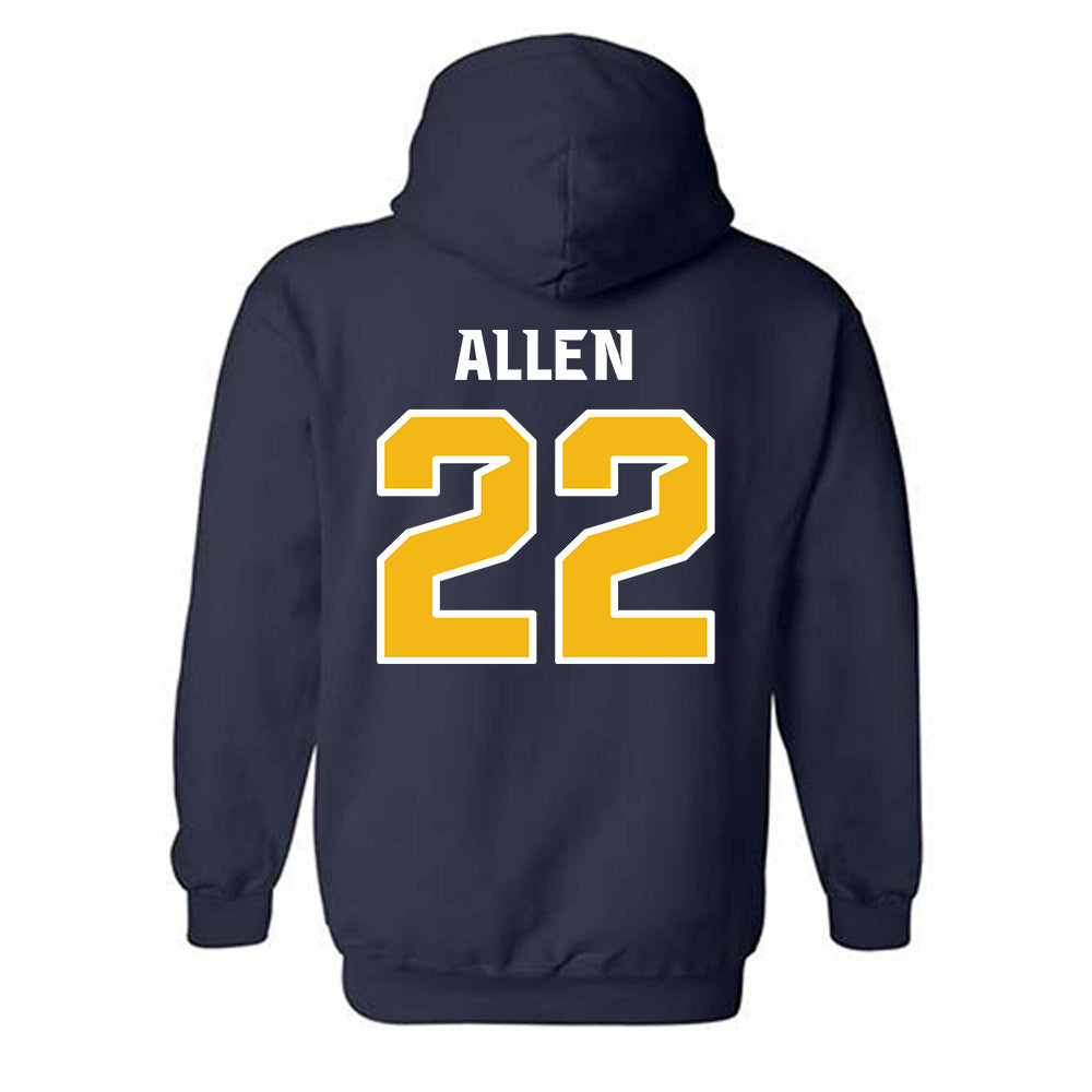 Northern Arizona - NCAA Football : Ammon Allen - Kiss My Axe V1 Classic Shersey Hooded Sweatshirt-1
