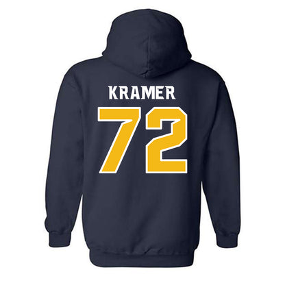 Northern Arizona - NCAA Football : Ethan Kramer - Kiss My Axe V1 Classic Shersey Hooded Sweatshirt-1