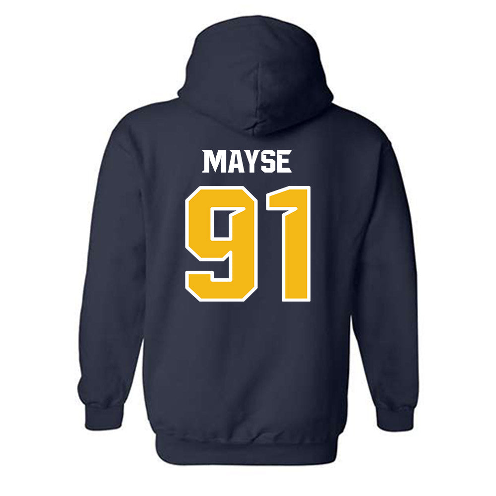 Northern Arizona - NCAA Football : Cole Mayse - Kiss My Axe V1 Classic Shersey Hooded Sweatshirt-1