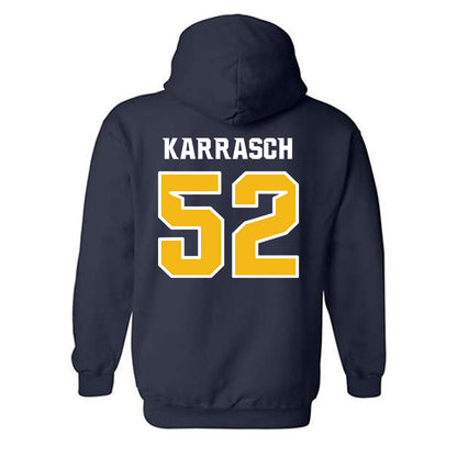 Northern Arizona - NCAA Football : Mattis Karrasch - Kiss My Axe V1 Classic Shersey Hooded Sweatshirt-1