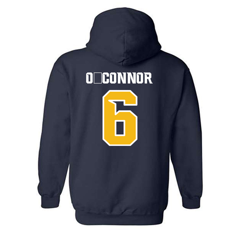 Northern Arizona - NCAA Women's Soccer : Erin O'Connor - Kiss My Axe V1 Classic Shersey Hooded Sweatshirt-1