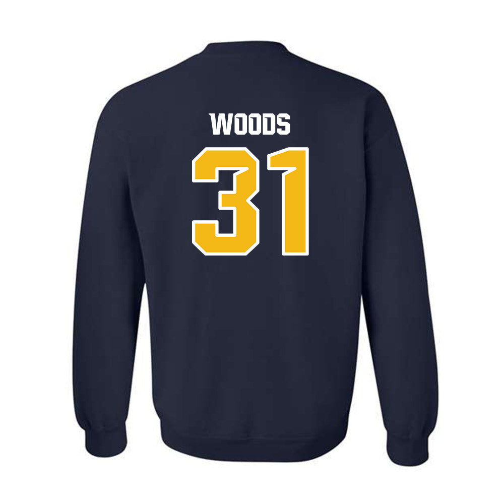 Northern Arizona - NCAA Football : Thaddeus Woods - Kiss My Axe V1 Classic Shersey Crewneck Sweatshirt-1
