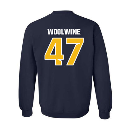 Northern Arizona - NCAA Football : Cayden Woolwine - Kiss My Axe V1 Classic Shersey Crewneck Sweatshirt-1