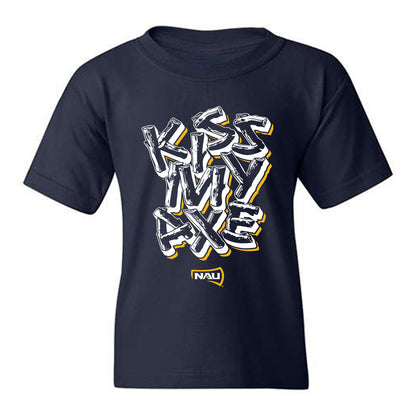 Northern Arizona - NCAA Football : Seth Smith - Kiss My Axe V1 Classic Shersey Youth T-Shirt-0
