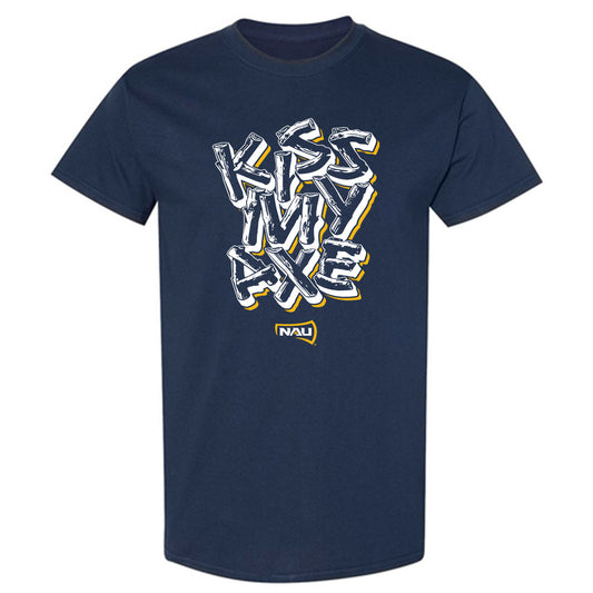 Northern Arizona - NCAA Women's Swimming & Diving : Kaci Kelaher - Kiss My Axe V1 Classic Shersey T-Shirt-0