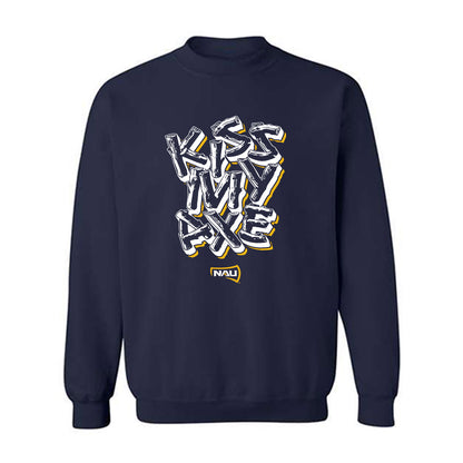 Northern Arizona - NCAA Women's Volleyball : Avery Gottschalk - Kiss My Axe V1 Classic Shersey Crewneck Sweatshirt-0