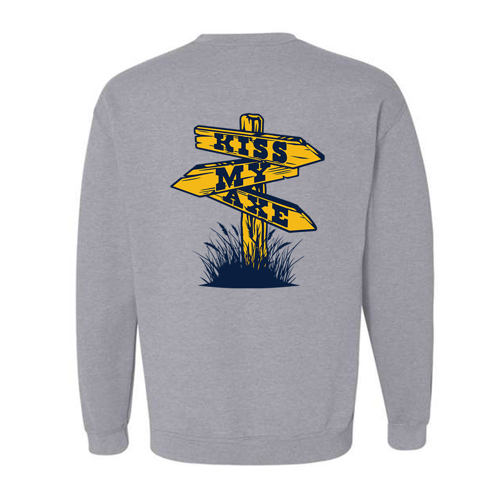Northern Arizona - NCAA Football : Micah Carreon - Kiss My Axe V2 Classic Shersey Crewneck Sweatshirt-1