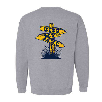 Northern Arizona - NCAA Women's Volleyball : Hanah Stoddard - Kiss My Axe V2 Classic Shersey Crewneck Sweatshirt-1
