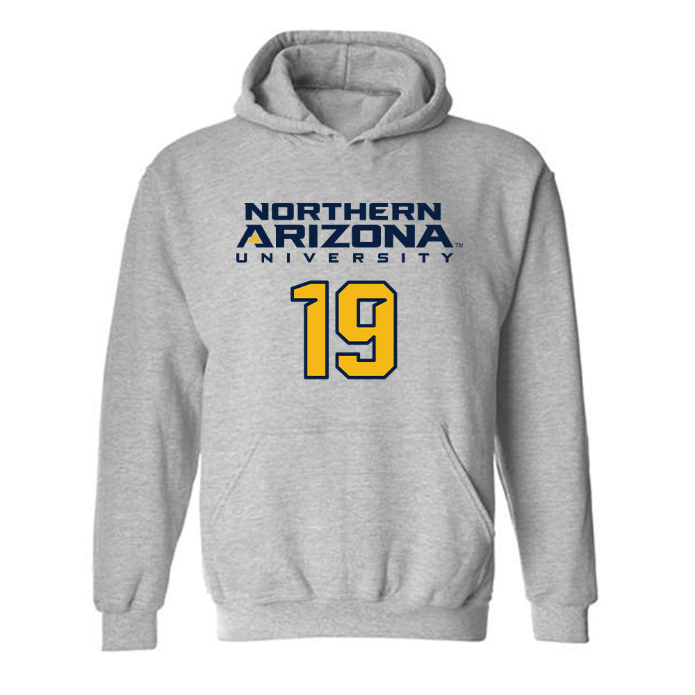 Northern Arizona - NCAA Women's Soccer : Camryn Gold - Kiss My Axe V2 Classic Shersey Hooded Sweatshirt-0