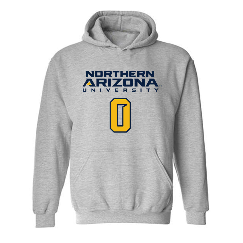 Northern Arizona - NCAA Football : Jakobie Seabourn - Kiss My Axe V2 Classic Shersey Hooded Sweatshirt-0