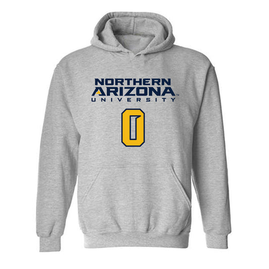 Northern Arizona - NCAA Football : Jakobie Seabourn - Kiss My Axe V2 Classic Shersey Hooded Sweatshirt-0